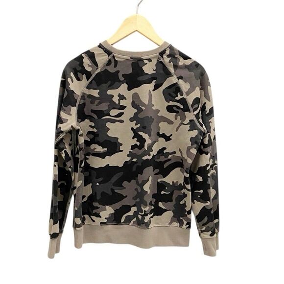Ralph Lauren Boy's Logo Camo Double-Knit Sweatshirt in Black Camo Large (14/16) - Picture 3 of 12